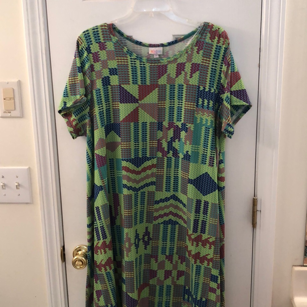 Green Printed Carly Dress